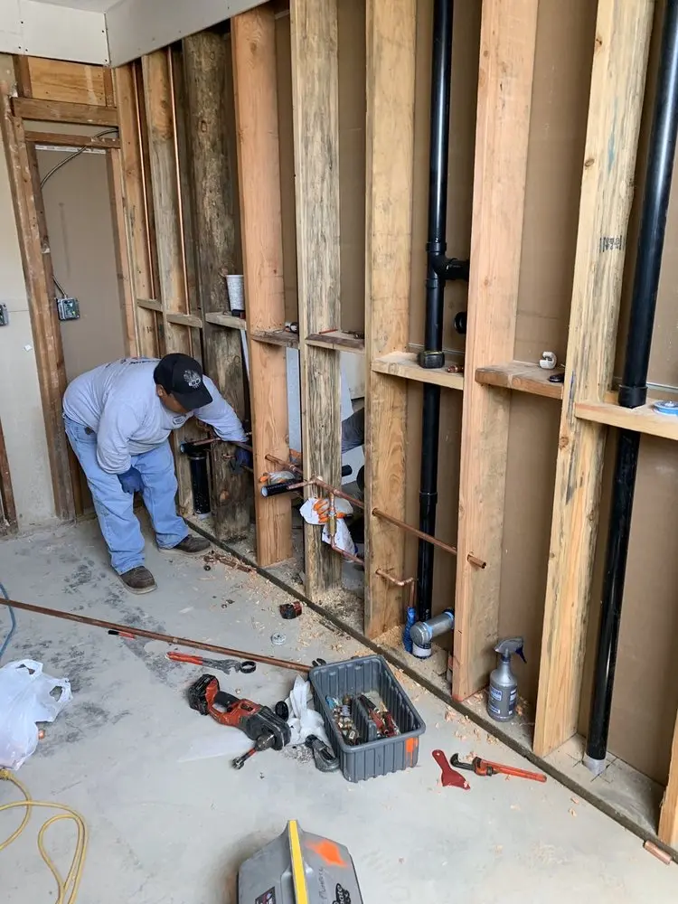 Commercial rough-in plumbing for Water Heater Replacement in Donnelsville